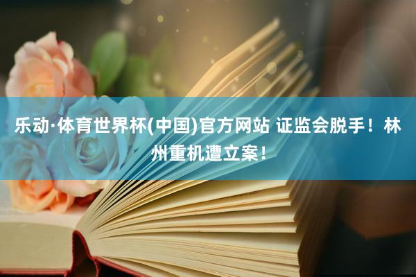 乐动·体育世界杯(中国)官方网站 证监会脱手！林州重机遭立案！