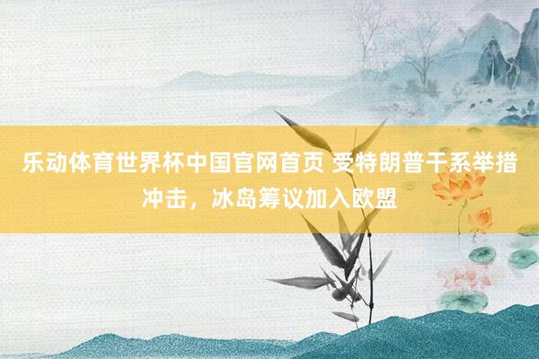 乐动体育世界杯中国官网首页 受特朗普干系举措冲击，冰岛筹议加入欧盟
