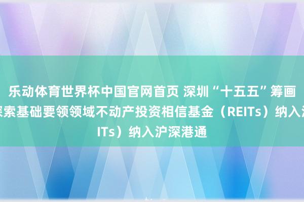 乐动体育世界杯中国官网首页 深圳“十五五”筹画纲领：探索基础要领领域不动产投资相信基金（REITs）纳入沪深港通