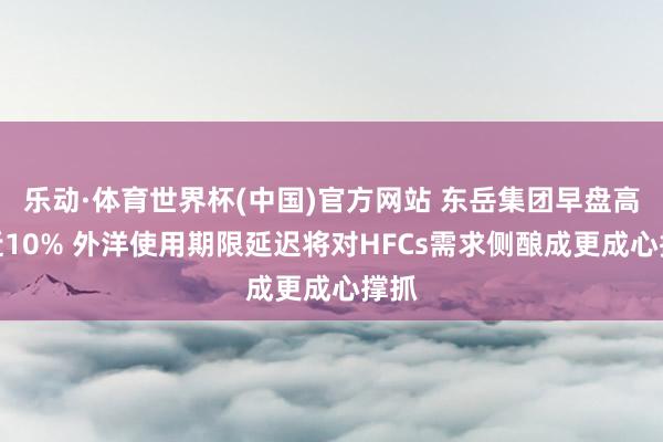 乐动·体育世界杯(中国)官方网站 东岳集团早盘高开近10% 外洋使用期限延迟将对HFCs需求侧酿成更成心撑抓