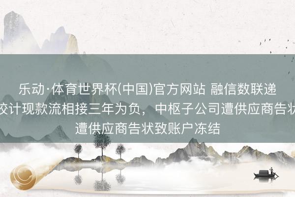 乐动·体育世界杯(中国)官方网站 融信数联递表港交所:狡计现款流相接三年为负,中枢子公司遭供应商告状致账户冻结